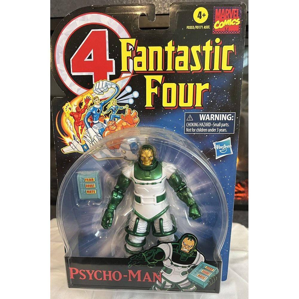 SEALED MOC 2021 HASBRO MARVEL FANTASTIC FOUR PSYCHO MAN 7" ACTION FIGURE